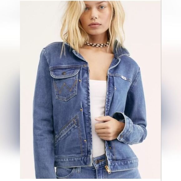 Wrangler Heritage Denim Zip Jacket Size s - Picture 1 of 12